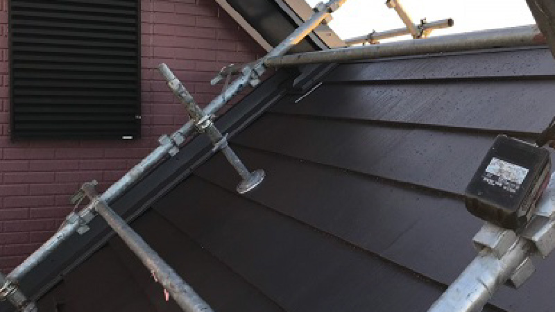 野田市の屋根カバー工法リフォームの施工後の様子