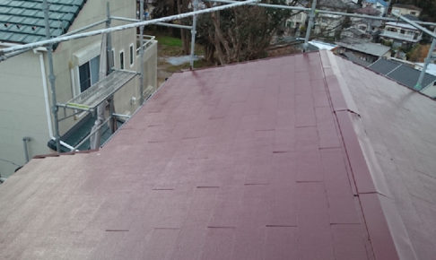 佐倉市の屋根塗装とトタン屋根の葺き替え工事
