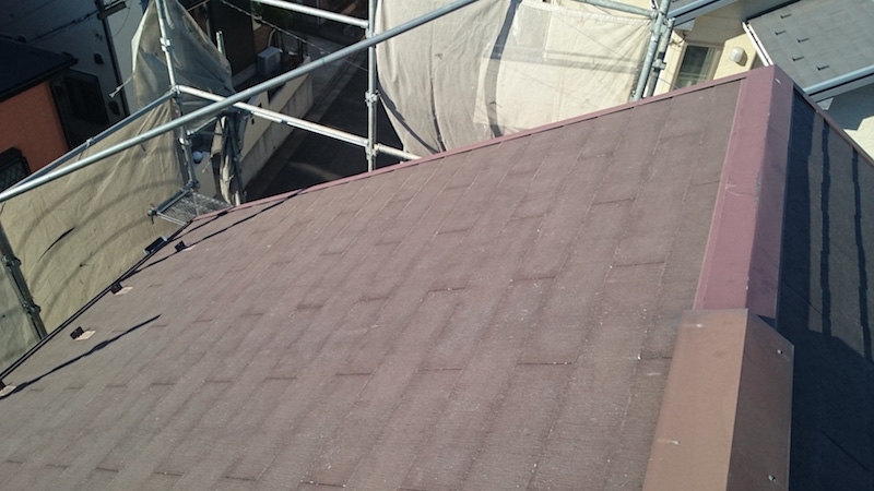 屋根塗装の施工前の様子