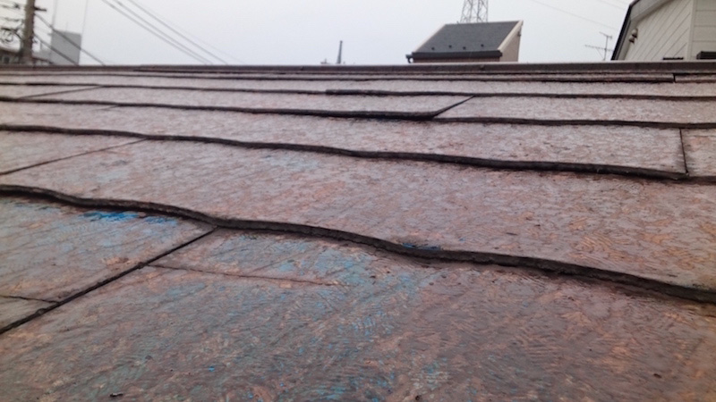 葛飾区の屋根カバー工法の施工前の様子