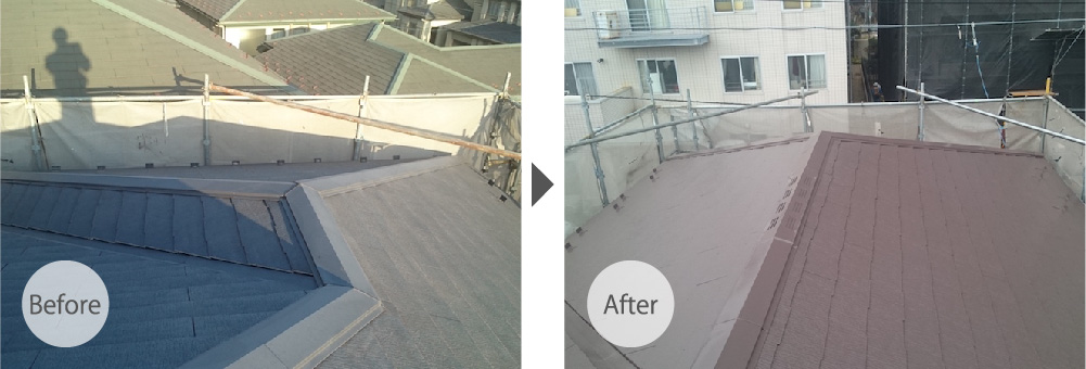 西東京市のスレート屋根塗装