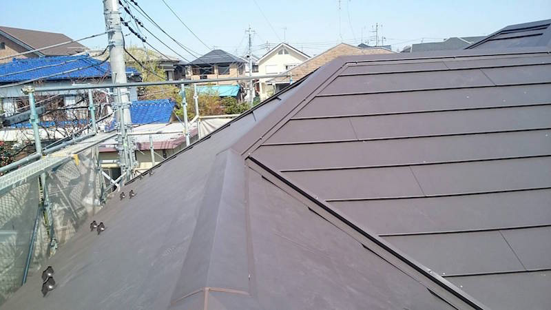 屋根カバー工法施工後