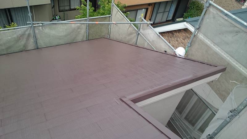 屋根塗装の施工後の様子