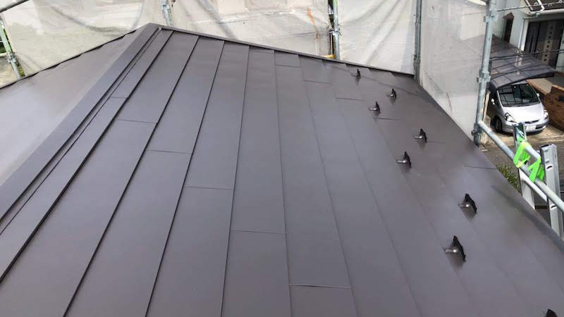 屋根カバー工法の施工後の様子