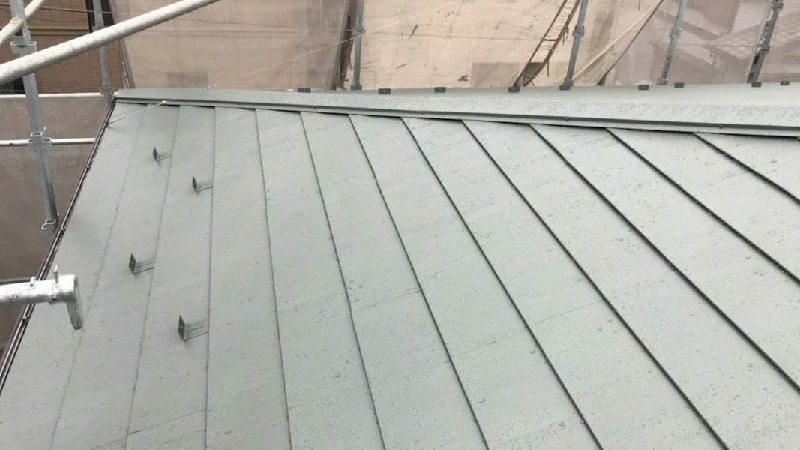 葛飾区の屋根葺き替え工事の施工後の様子