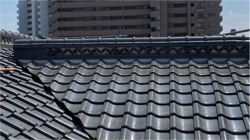 船橋市の屋根の葺き直し工事の施工後の様子