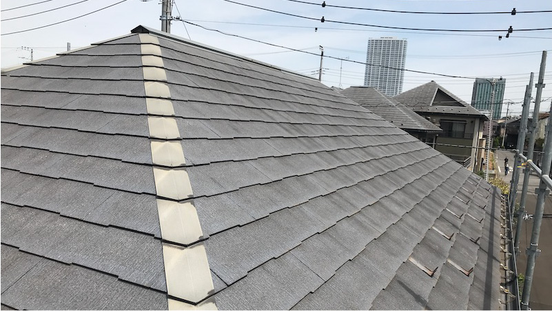 習志野市の屋根カバー工法の施工事例