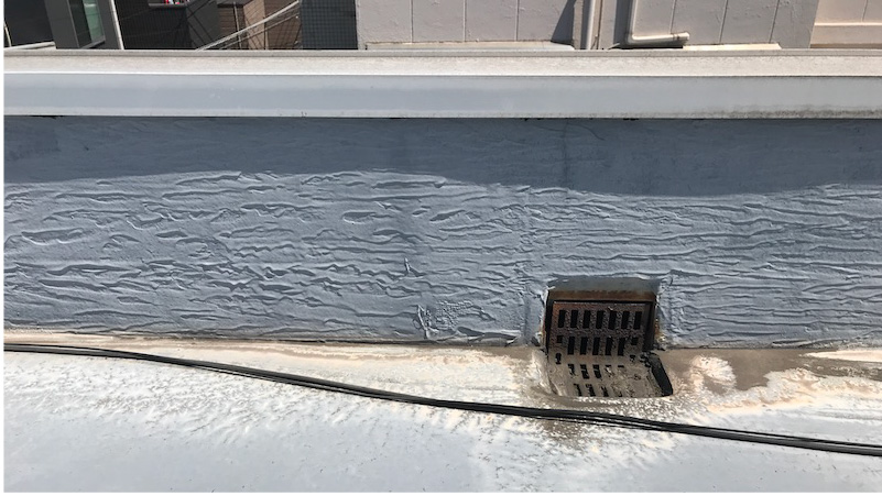 大田区の屋上防水工事の施工前の様子
