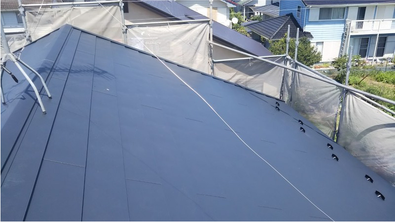 屋根カバー工法の施工後の様子