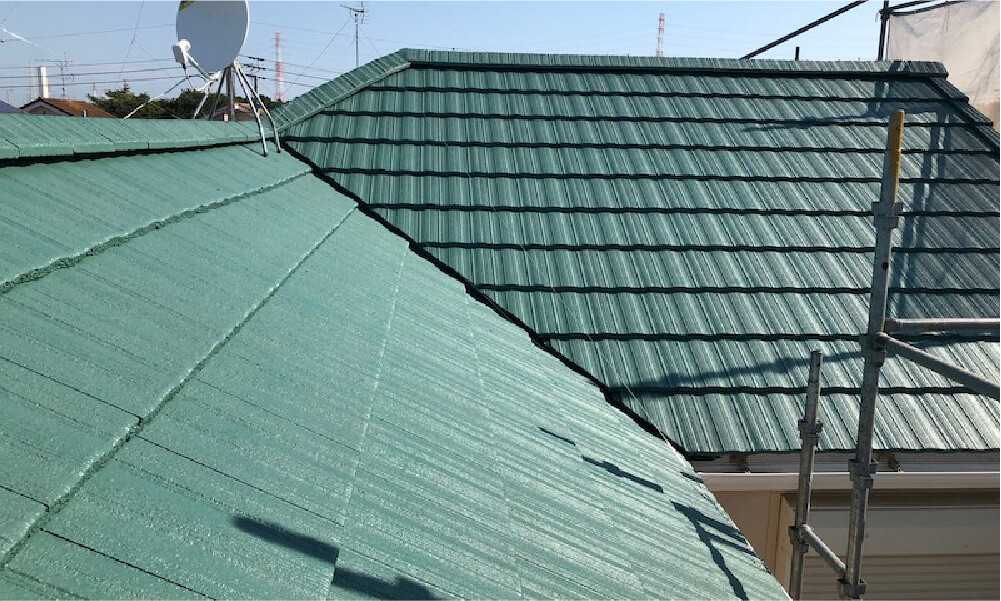 千葉県船橋の屋根塗装工事の施工事例