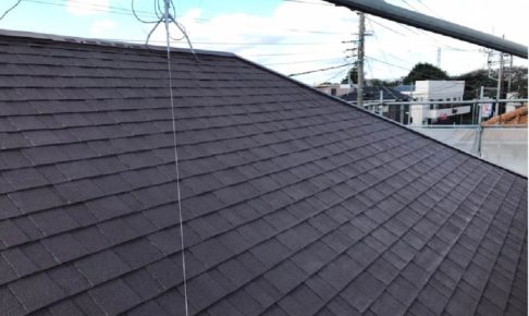 市川市のアスファルトシングルの屋根塗装の施工事例