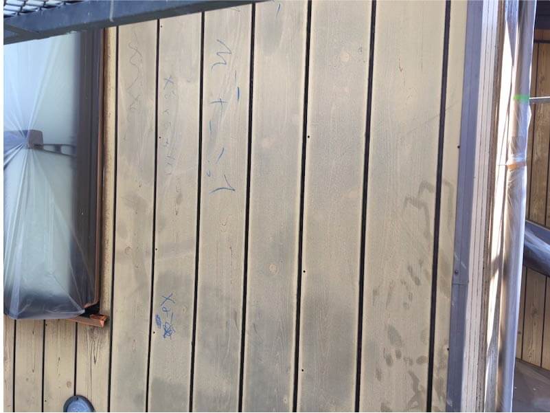 船橋市の外壁塗装の施工前の様子