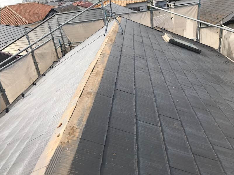 船橋市の屋根リフォームの棟板金の撤去解体