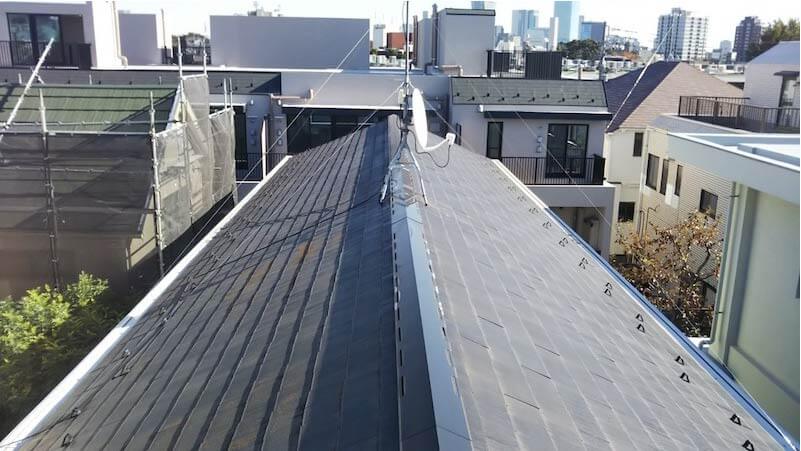 八千代市の屋根リフォームの施工前の様子