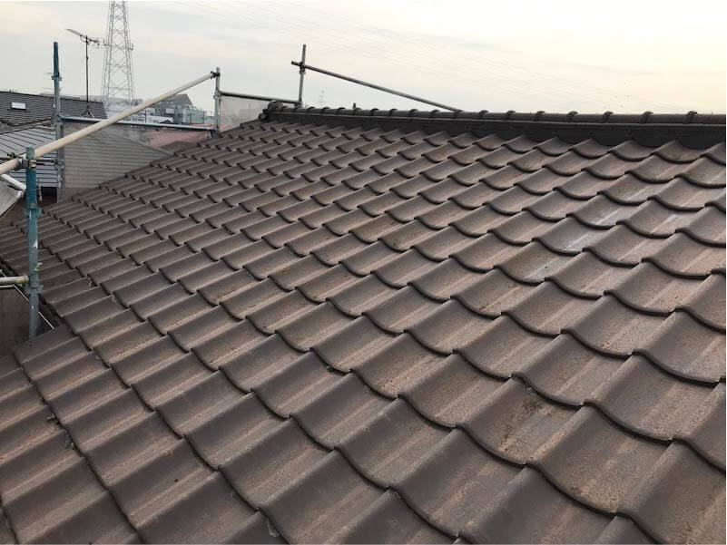 鎌ヶ谷市の屋根修理の施工前の様子
