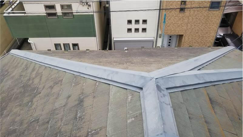 千葉市の屋根リフォームの施工前の様子