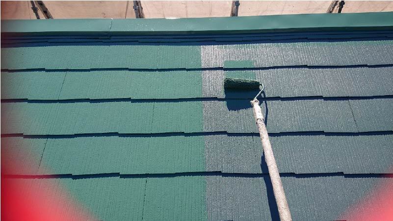 君津市のスレート屋根の塗装