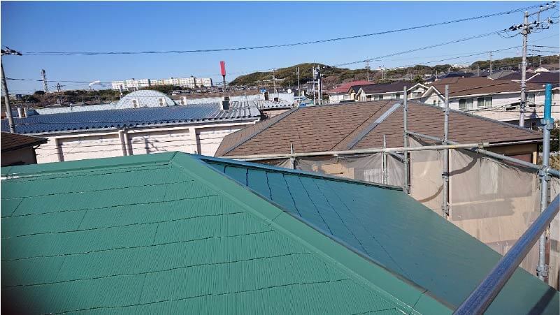 君津市のスレート屋根の塗装