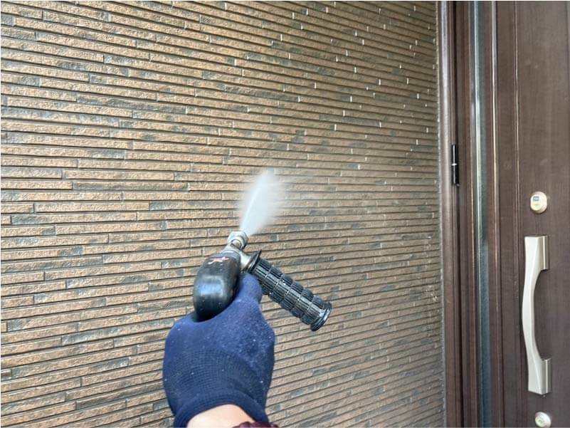 松戸市の外壁塗装の高圧洗浄