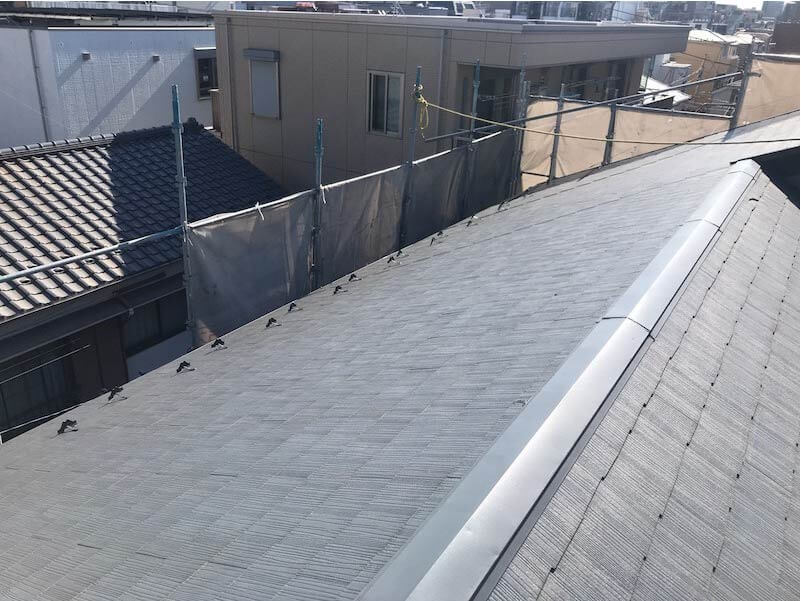 豊島区の屋根リフォームの施工前の様子