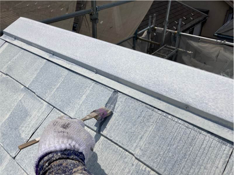 練馬区の屋根塗装のクラック補修