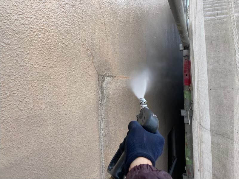 江戸川区の外壁塗装の高圧洗浄