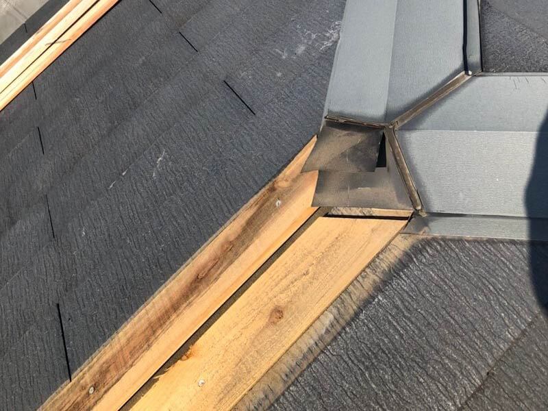川崎市の屋根修理の棟板金の撤去