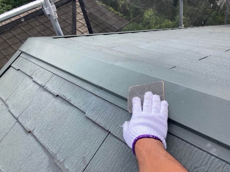 相模原市の屋根塗装の高圧洗浄