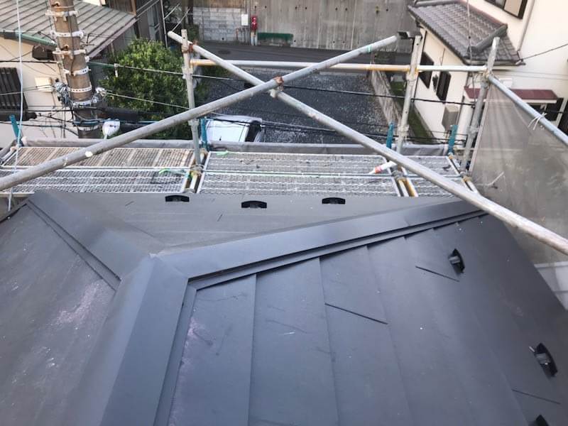 船橋市の屋根リフォームの施工後の様子