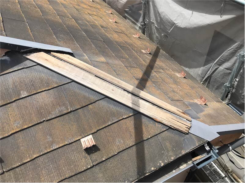 船橋市の棟板金の撤去