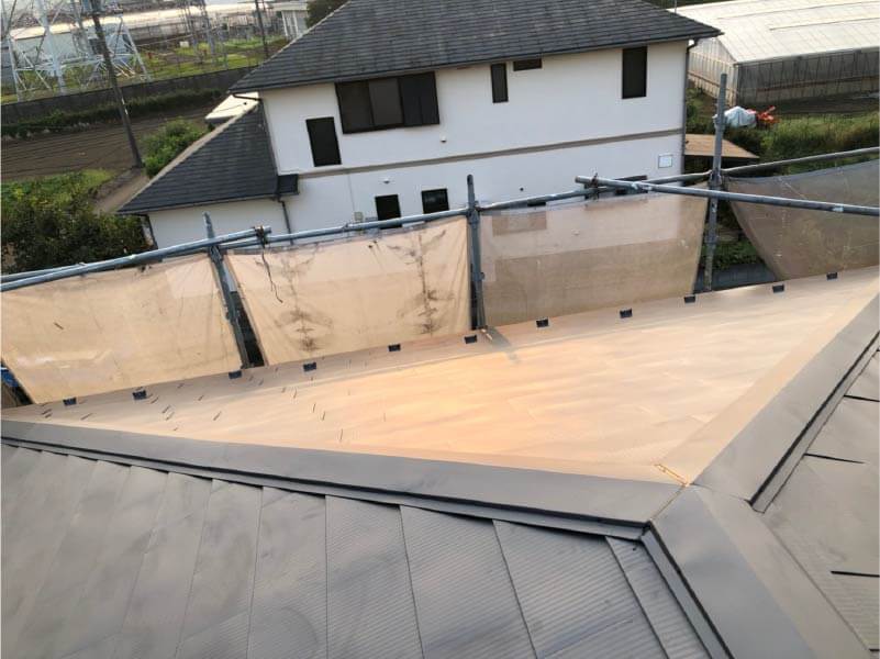 藤沢市の屋根リフォームの施工後の様子