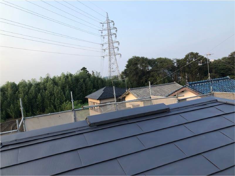 藤沢市の屋根リフォームの施工後の様子