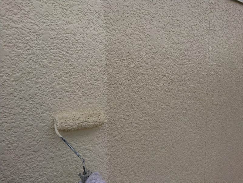 野田市の外壁塗装の上塗り