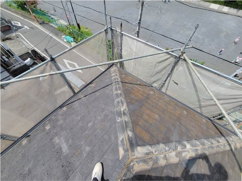 横浜市の屋根リフォームの棟板金の撤去