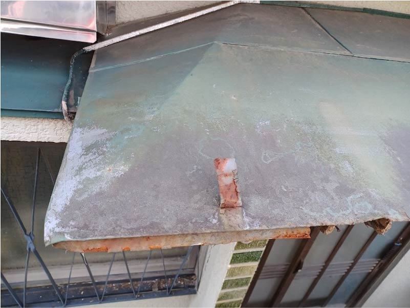 松戸市の屋根修理の施工前の様子