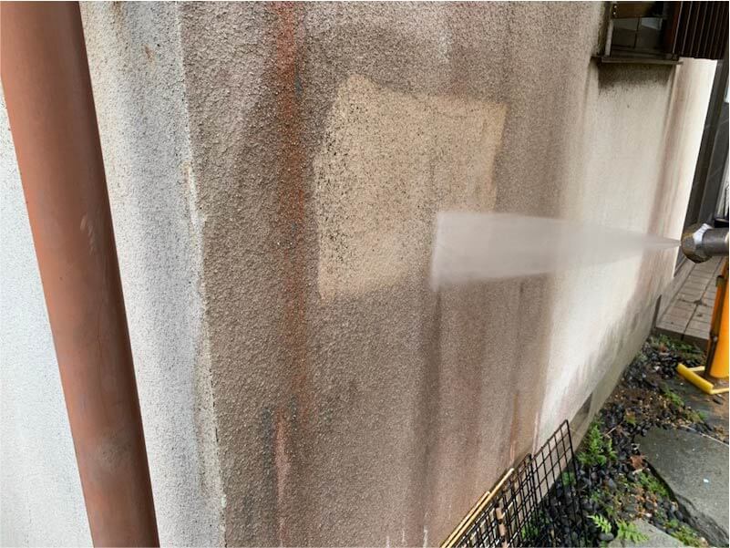 船橋の外壁塗装の高圧洗浄