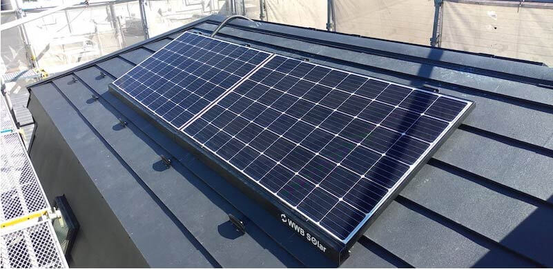 大田区の屋根リフォームの太陽光パネルの設置