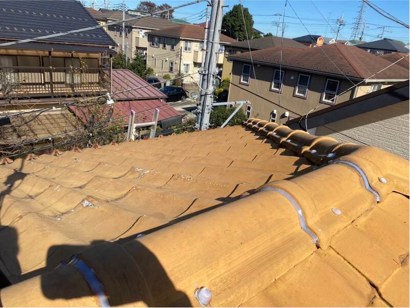 小平市の屋根修理の瓦の補修
