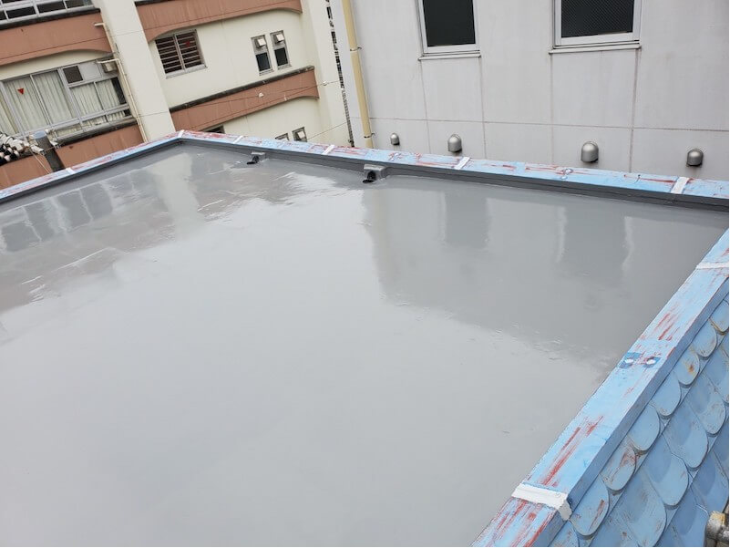江東区の屋上防水工事の施工後の様子