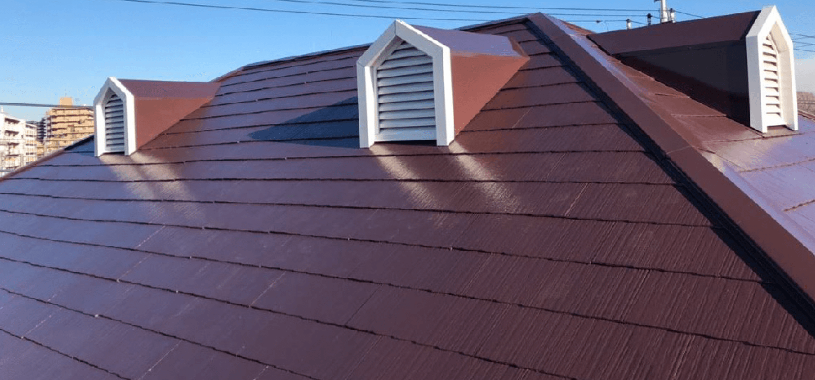 船橋市のスレート屋根の屋根の写真