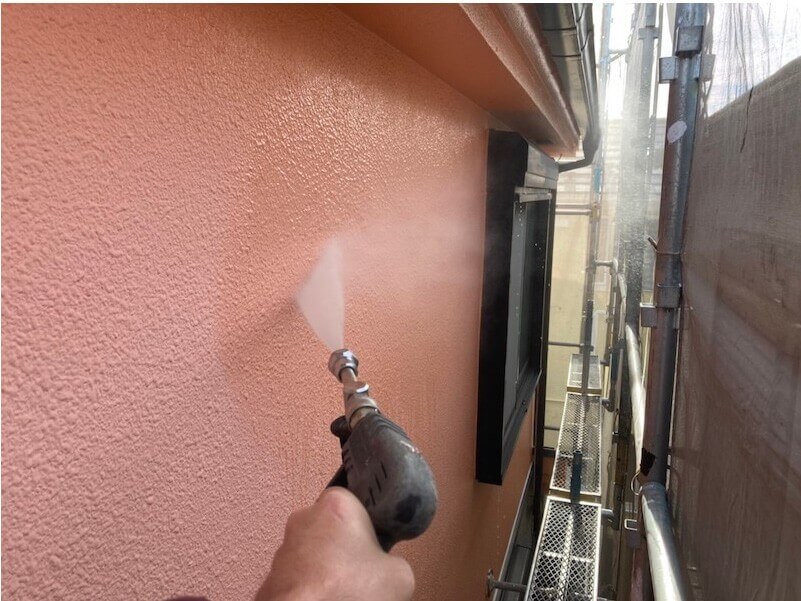 大田区の外壁塗装の高圧洗浄