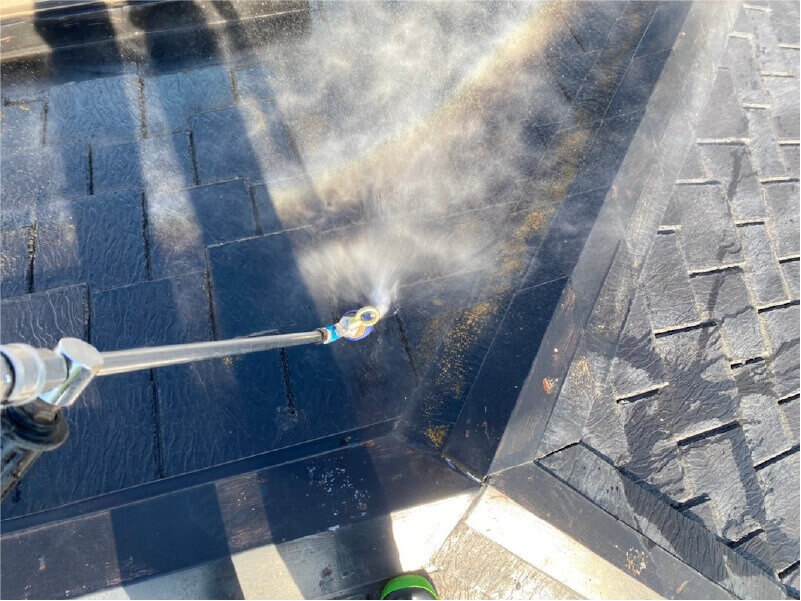 練馬区の屋根塗装の高圧洗浄