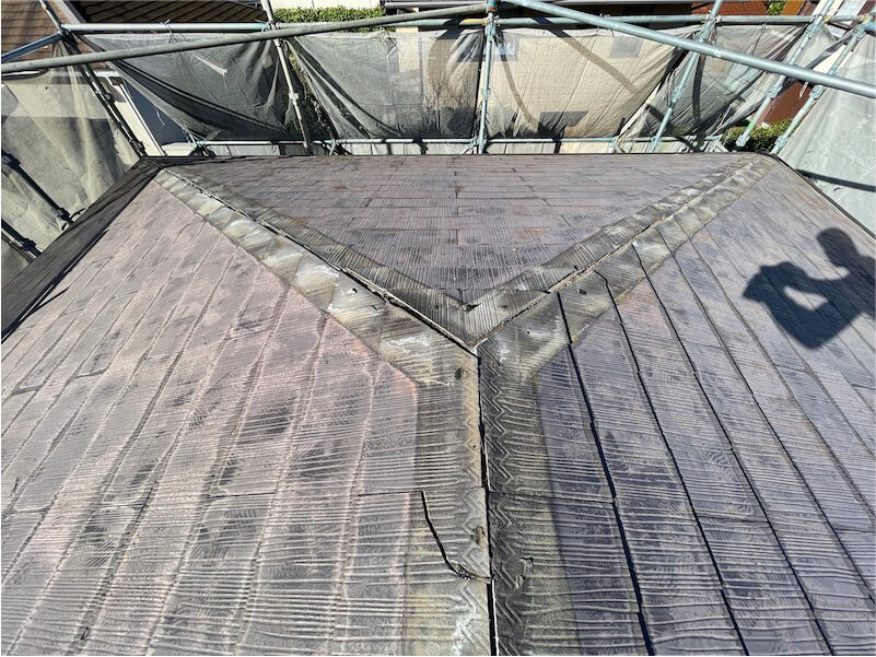 鎌倉市の屋根リフォームの棟板金の撤去