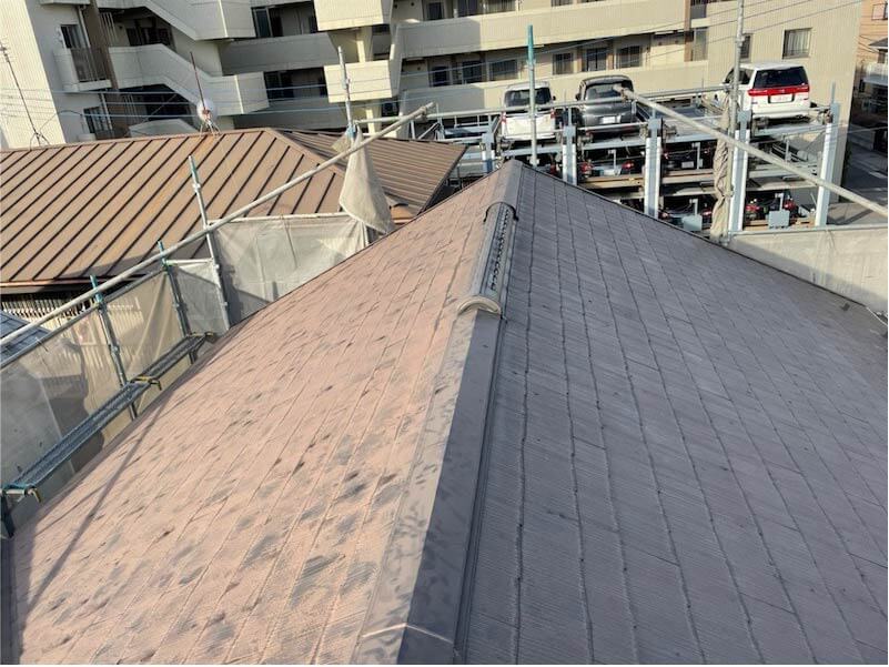 川崎市の屋根リフォームの施工前の様子