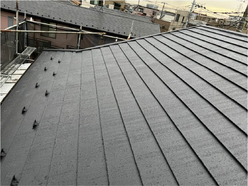 川崎市の屋根葺き替え工事の施工後の様子