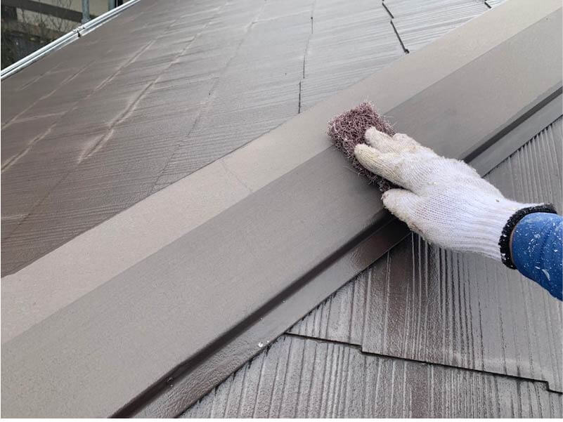 船橋市の屋根塗装の下地補修