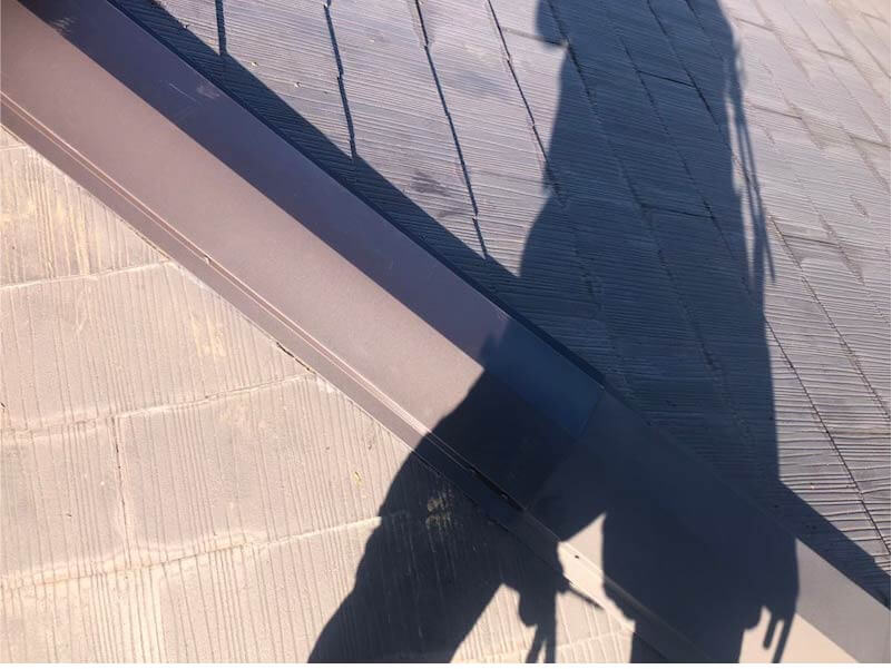 船橋市の屋根塗装の棟板金交換工事