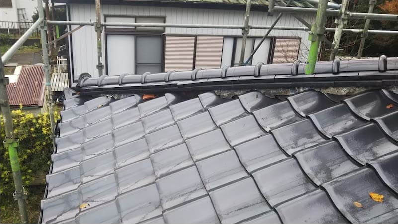 大網白里市の屋根修理の施工前の様子