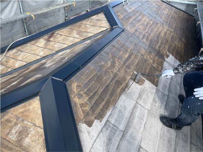 川崎市の屋根塗装の棟板金の交換工事