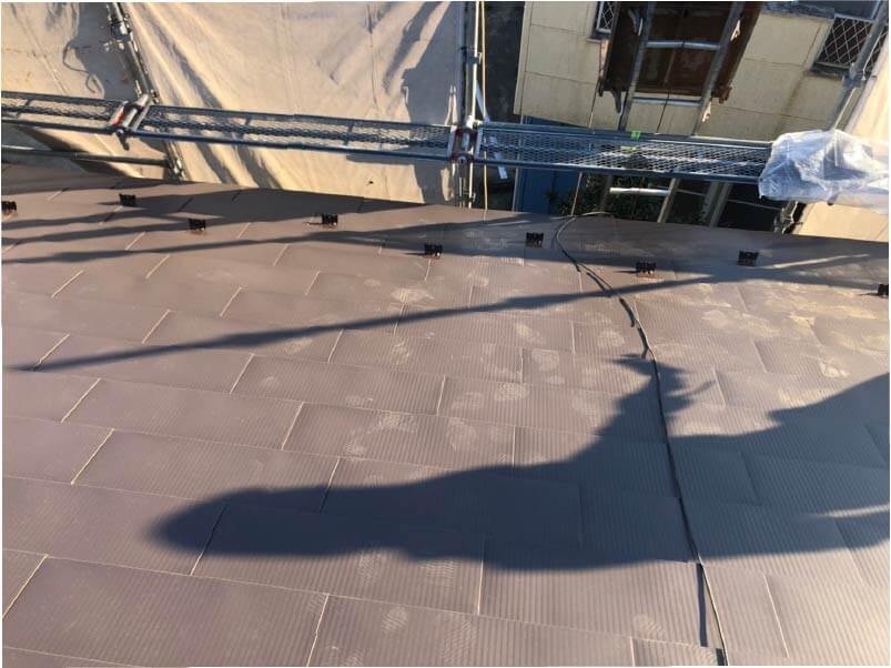 千葉市花見川区の屋根リフォームの施工後の様子
